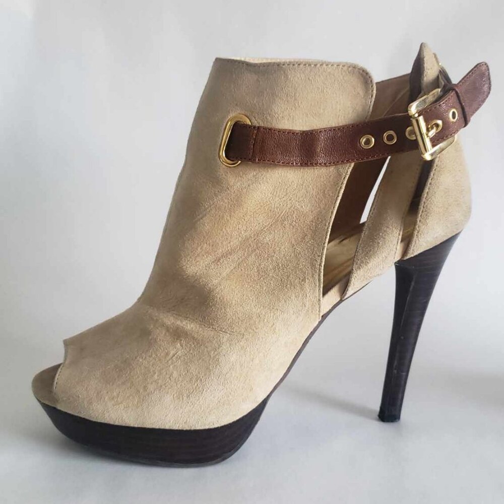 N.Y.L.A. Mariah Peep Toe Bootie